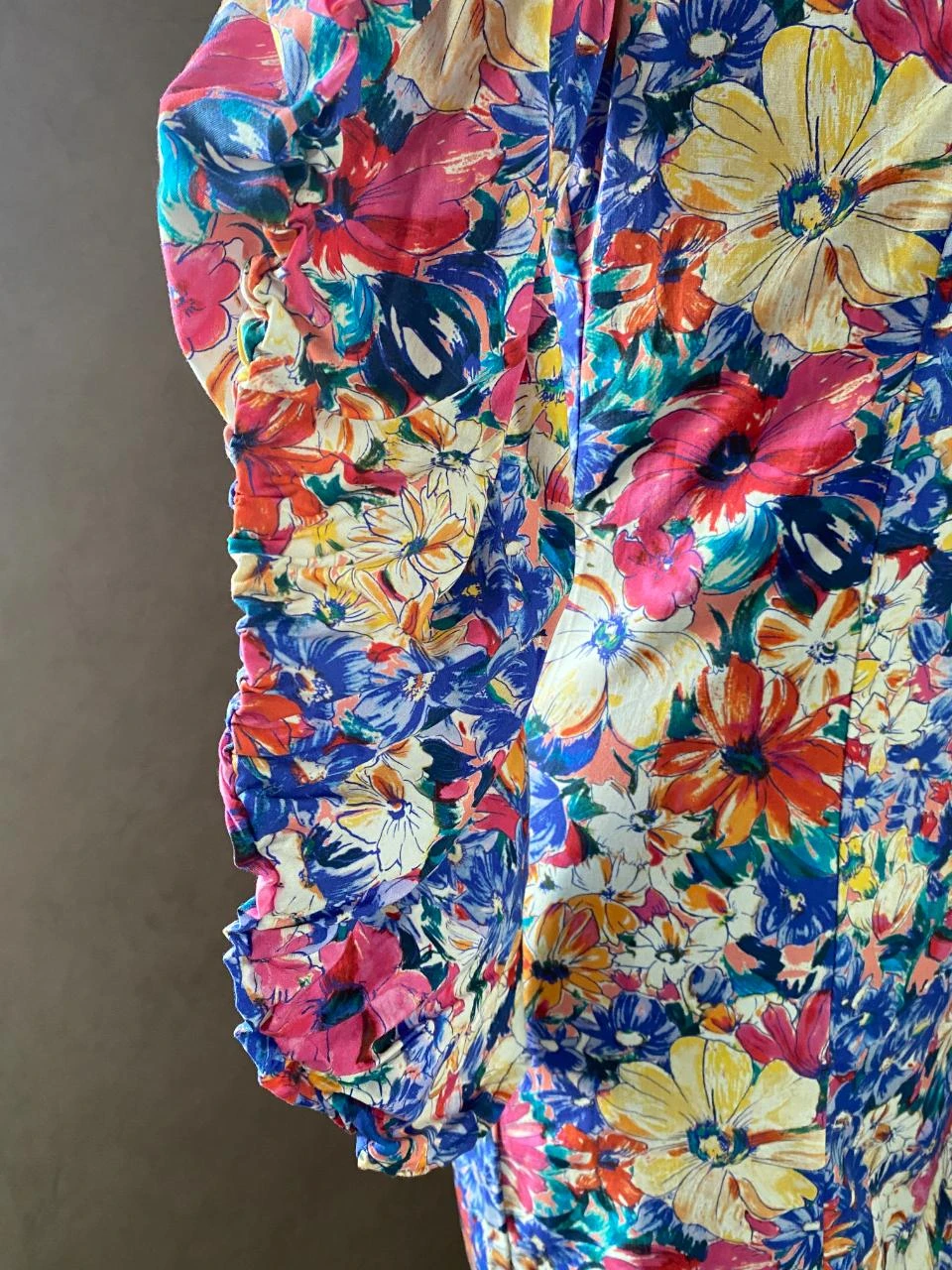 ZARA rechte bloemenjurk maat 36 - gekruiste mouwen, V-hals – photo 6